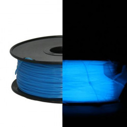 3D Filament PLA 1,75 mm Nachtleuchtend blau 1000g 1kg