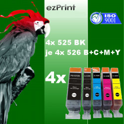 20x Tintenpatrone kompatibel zu Canon PGI525XLBK/CLI526XL C/M/Y mit Chip Multipack