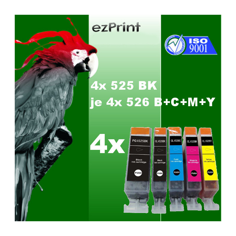 20x Tintenpatrone kompatibel zu Canon PGI525XLBK/CLI526XL C/M/Y mit Chip Multipack