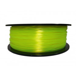 3D filament 1,75 mm TPU rubber gummi transparent gelb 800g