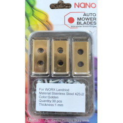 nano 30Stk Titan Ersatzklingen Ersatzmesser für Worx Landroid Modelle