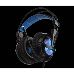 Sades Locust Plus Gamer Headset blau