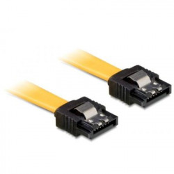 DeLOCK SATA Kabel gelb 0.3m mit Metall, gerade/gerade (82805)