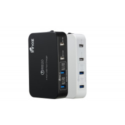 Innoz QC-4 Quick-Charge 4-Port USB Ladestation 10.2A weiß