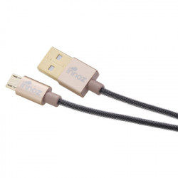 Innoz USB-Micro 2.4A Quick-Charge vergoldet 25cm Ladekabel goldfarben